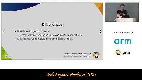 Žan Doberšek - Status of the WPE & GTK WebKit ports