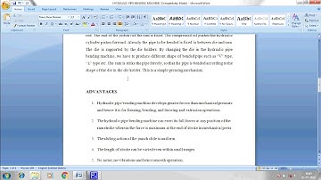 DESIGN AND FABRICATION OF HYDRAULIC PIPE BENDING MACHINE MECHANICAL PROJECT-MBOTS PROJECT INDUSTRY