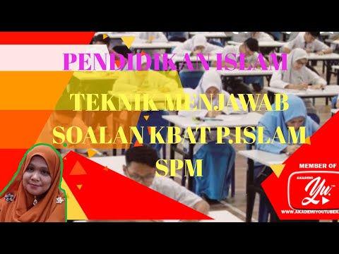 TEKNIK MENJAWAB SOALAN KBAT P.ISLAM SPM