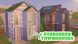 Таунхаусы Эвергрин-Харбор🌱 | NO CC | Строительство The Sims 4