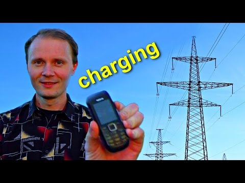 Charging from the power lines.