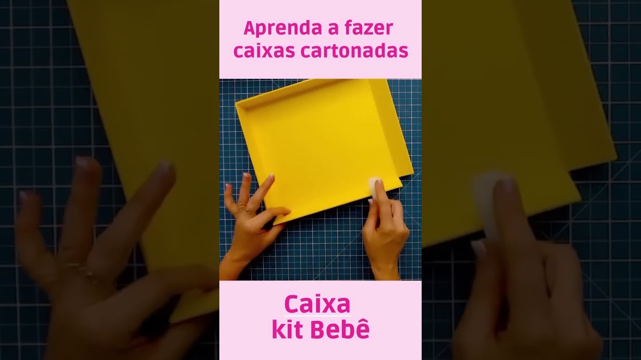 Vem comigo aprender a criar lindas caixas! 😍 #cartonagem #caixas #caixaspersonalizadas #kitbebê