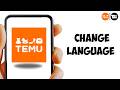 How to Change Language on Temu | Change Temu App Language (Easy Guide)