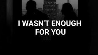 Miniatura de "Hollyn - I Wasn't Enough For You (Lyrics)"