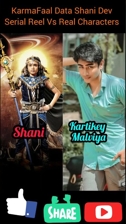 KarmaFaal Data Shani Dev Serial Reel Vs Real Characters #shorts #shanidev #viralshorts