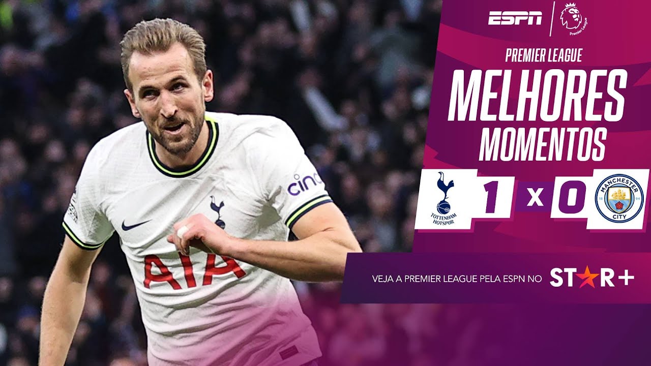 KANE MARCA E QUEBRA RECORDES, TOTTENHAM VENCE O CITY E ‘AJUDA’ RIVAL ARSENAL NA PREMIER LEAGUE