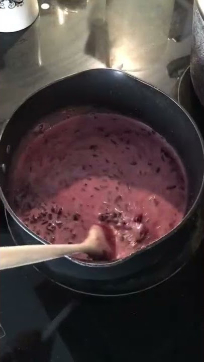 Black Glutinous Rice with Coconut Milk Dessert | Home cooking | Shorts | @b.ayb_x_mmt