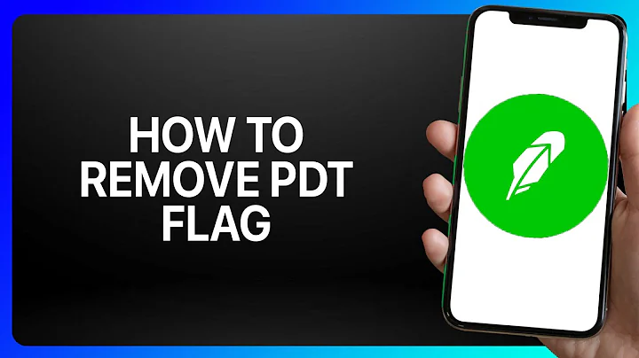 How To Remove PDT Flag On Robinhood Tutorial