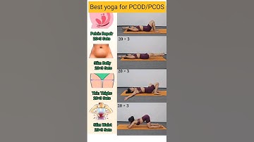 Best yoga for pcod/pcos at home #fitness