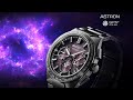 Seiko astron ssh123 sunburst plum dlc solar gps titanium dual time