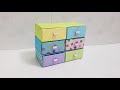 Cách gấp hộp bằng giấy 3 tầng - cách làm đồ chơi bằng giấy - how to make origami paper box