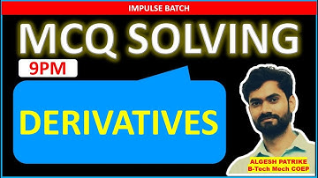 LIVE MCQ SOLVING SESSION l DERIVATIVES l IMPULSE BATCH l MATRIX SCIENCE ACADEMY
