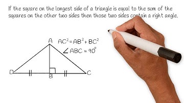 Converse of Pythagoras theorem