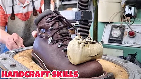 I Make Handmade Hiking Shoes from Scratch | Full Leather Shoe Build