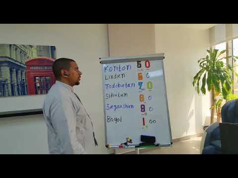 تعليم الأرقام باللغة الصومالية   50 60 70 80 90 100