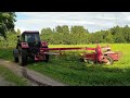 Mowing grass for silage