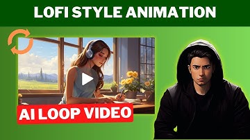 How to Make a Loop Videos with FREE AI Tools | Lofi Animation Generator | Seamless Loop