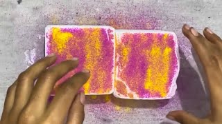 MY CRUSH! 😻 soft and dusty gym chalk blocks crush | very dusty and crunchy crush 🤤 yummy gym chalk  screenshot 2