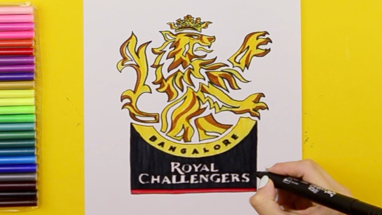 How To Draw Royal Challengers Bangalore RCB Logo IPL Team YouTube How To Draw Royal Challengers Bangalore RCB Logo IPL Team YouTube