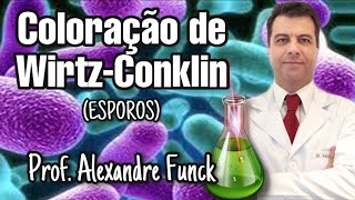TÉCNICA DE WIRTZ-CONKLIN PARA COLORAÇÃO DE ESPOROS - PROF. ALEXANDRE FUNCK.