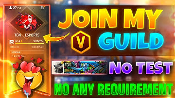 V BADGE GUILD JOIN | FREE FIRE GUILD JOIN | FF GUILD JOIN TODAY | V BADGE GUILD JOIN | GUILD JOIN