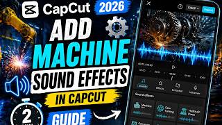Add Machine Sound Effects in CapCut 2026 (2 Min Guide)