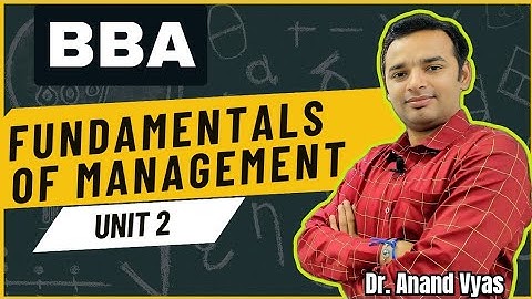 Fundamentals of Management | Unit 2 Lecture | BBA | Planning Concept Importance and Types Decision