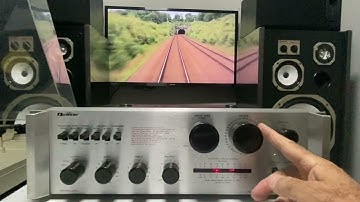 Amplificador prata escovado QUASAR model QA-3300 - conservação raríssima