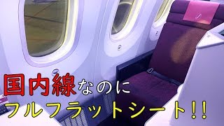 【マニアのみぞ知るレア路線！】JALビジネスクラスシートで成田ー中部フライト