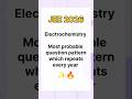 Jee Mains 2026 Chemistry Most probable question pattern| Electrochemistry #jee #jeemains #shorts