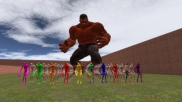 RED HULK vs SCP 096 vs Shin Sonic Who Wins in Garry