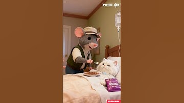 TIKUS LUCU MEMBELI WHISKAS (MAKANAN KUCING) UNTUK SAHABAT KUCINGNYA YANG BERBARING SAKIT #shorts