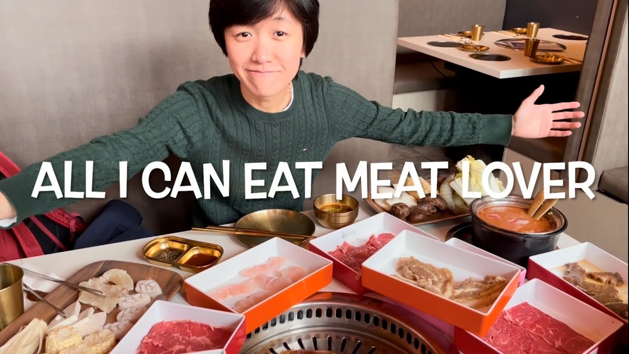 🇺🇸San Francisco AllYouCanEat Hot Pot and BBQ Grill🥩Best of Both