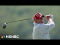Trump goes on odd tangent about golf while talking about nato