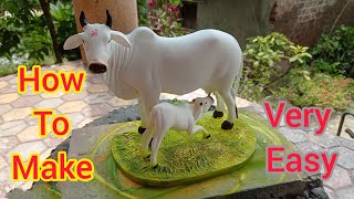 Making a Cow With Clay | Mitti Se Gay Banana | Clay Modelling | @saiashwamedhcreation2281