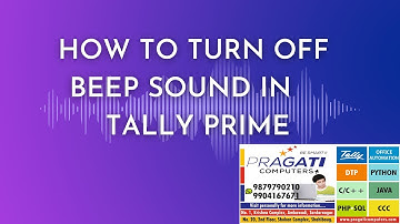 beep sound off in tally