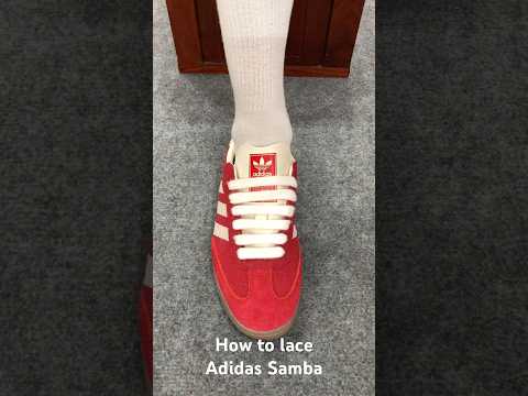 How To Lace Adidas Samba Sneakers Shoes Adidas Samba