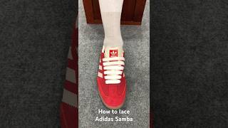 How to lace Adidas Samba#sneakers #shoes #adidas#samba