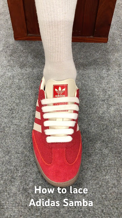 How to lace Adidas Samba#sneakers #shoes #adidas#samba