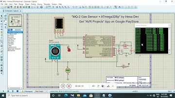 MQ 2 Gas Sensor  - AVR Projects App Demo