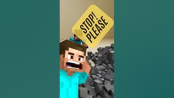 Cube Simulation in Minecraft Steve 💎⛏ #blender3d #blenderanimation #3dart #3danimation #minecraft