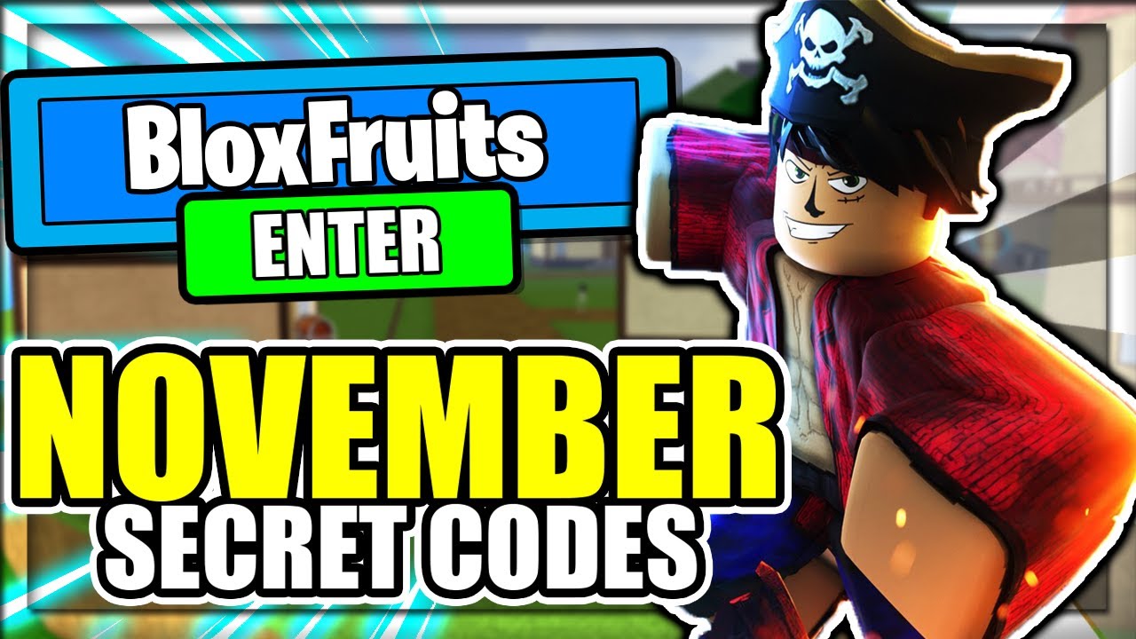 when blox fruit codes are coming out in November