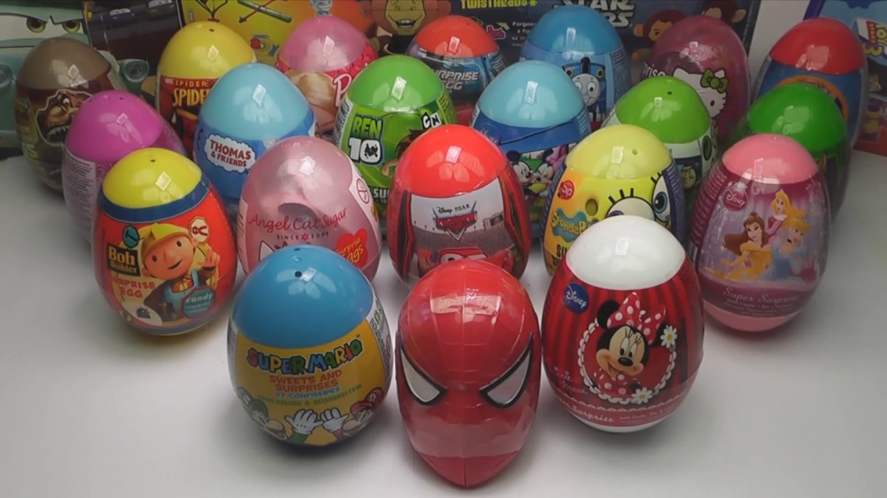 40 сюрпризов. Пластиковые яйца с игрушкой.