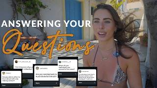 GET READY WITH ME IN GREECE 🇬🇷 | Answering Your Questions + Chit Chat