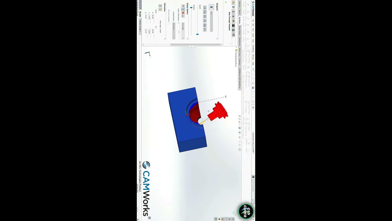 CAMWORKS Programming - CNC VMC 3 Axis | 4 Axis | 5 Axis | MultiAxis | Turnmill | #Shorts #CAD #CAM