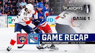 Gm 1: Panthers @ Rangers 5\/22 | NHL Highlights | 2024 Stanley Cup Playoffs