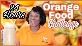 Only Eating Orange Foods For The Whole Day! #food #foodchallenge #orange