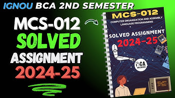 MCS-012 Solved Assignment January 2025 || IGNOU BCA 2nd Semester Solved Assignment 2025