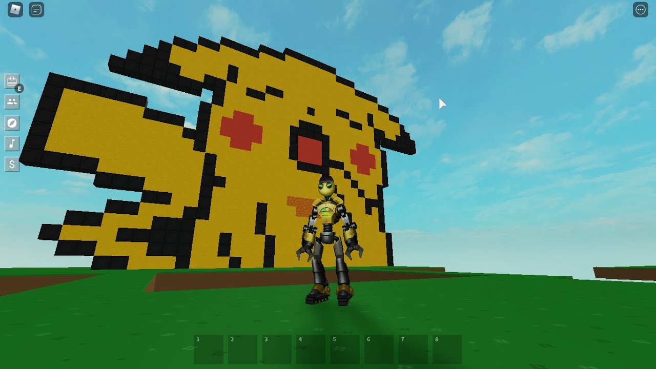 How To Build Sleepy Pikachu In Island Roblox Tutorial Youtube - trying out as a swatthe golden pikachu roblox