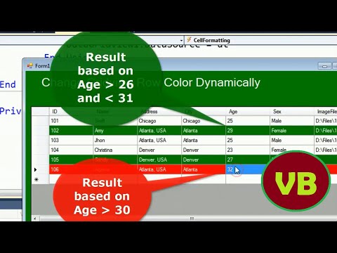 How to change datagridview row color based condition in VB.Net source code dynamically | VB.Net